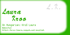 laura kroo business card