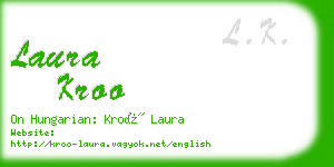 laura kroo business card